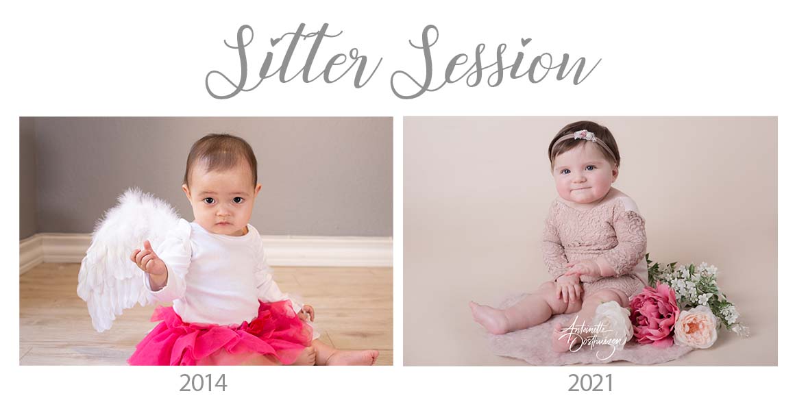 Sitter session before and after
